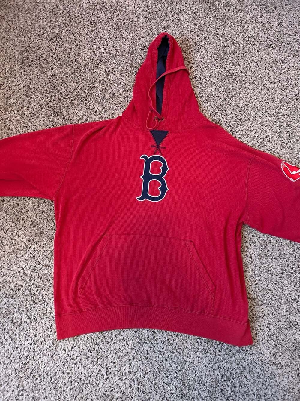 Majestic Boston Red Sox Hoodie Red Thermal L